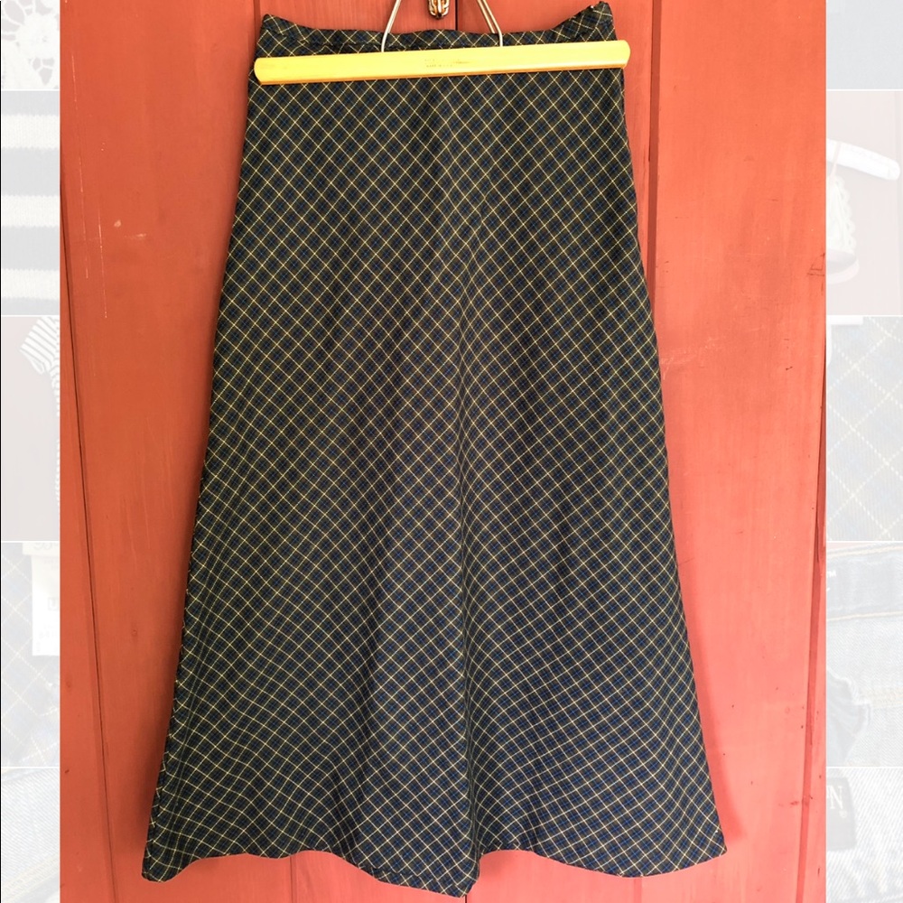 Vintage plaid school teacher skirt